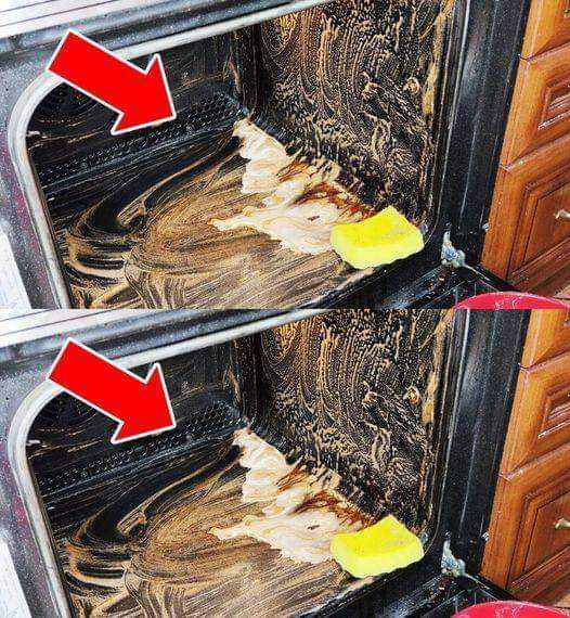 The trick to clean the oven « without effort ». Even burnt fat disappears