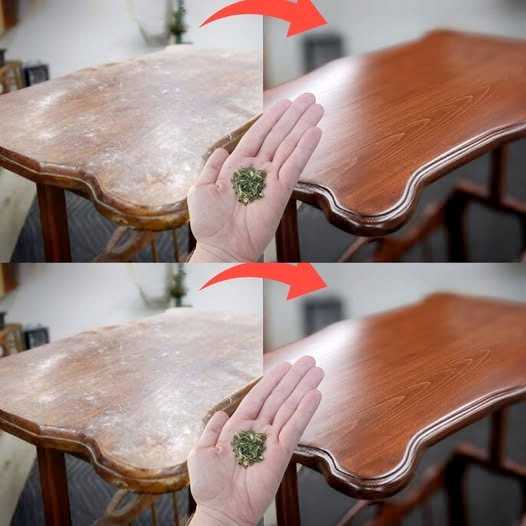 If you had known this, you wouldn’t have thrown away the old furniture – green tea!