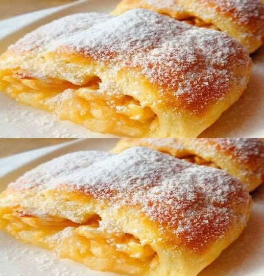 Apple Puff Pastry with Mascarpone Cream