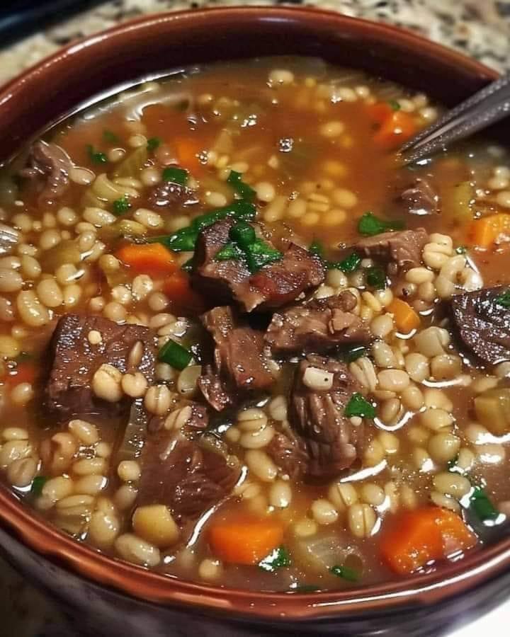 Beef & Barley Soupv
