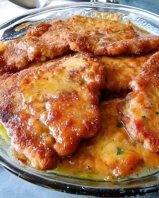 The meat melts in your mouth, priest’s schnitzel with garlic