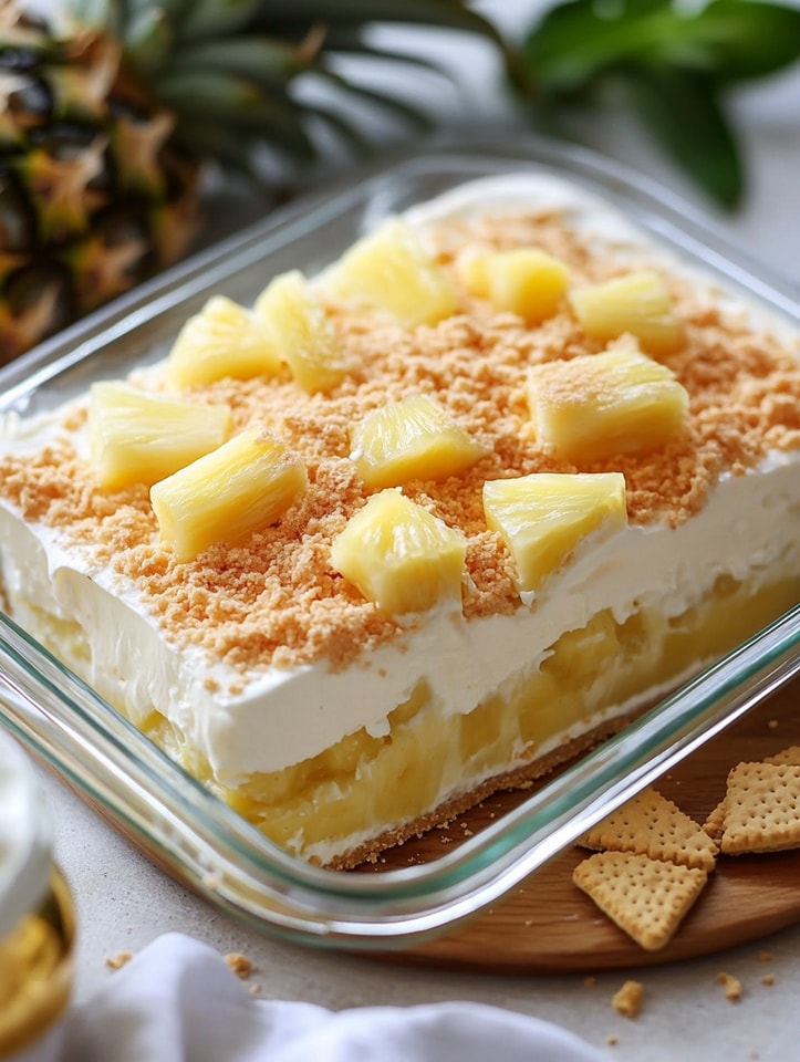 Pineapple Cheesecake Bars – No-Bake Perfection!