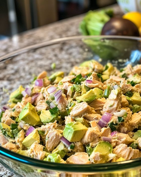 Avocado Tuna Salad with Dijon Mustard