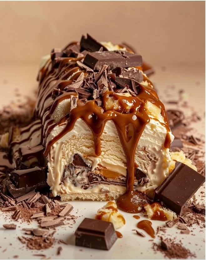 Chocolate Caramel Turtle Cake Roll Recipe