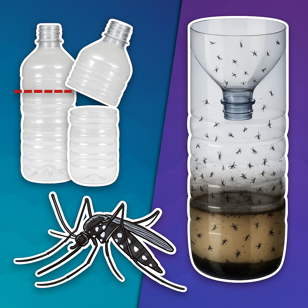 Homemade mosquito trap, the only natural remedy that eliminates them all