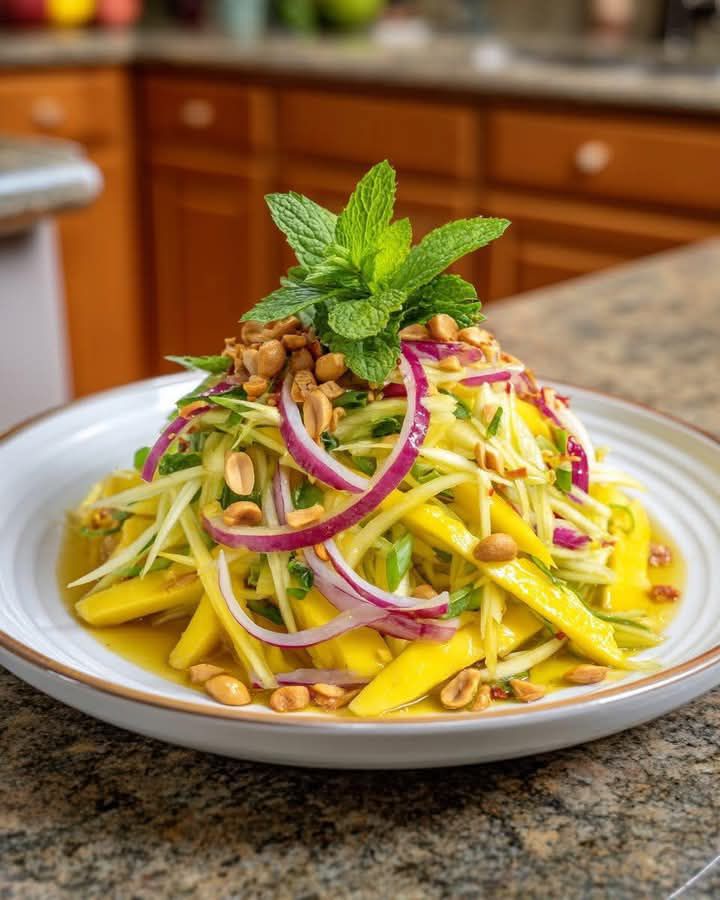 Fiery Sweet & Tangy Thai Mango Salad Ready in Minutes ️