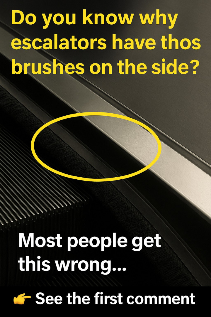Why Do Escalators Have Those Strange Brushes on the Sides?