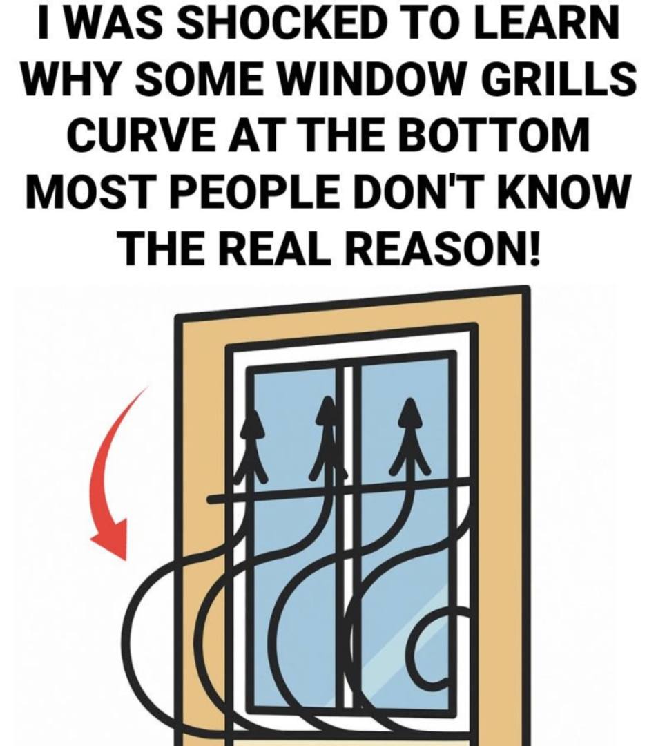 This Is Why Some Window Grills Have a Curve at the Bottom – It’s Not Just for Looks