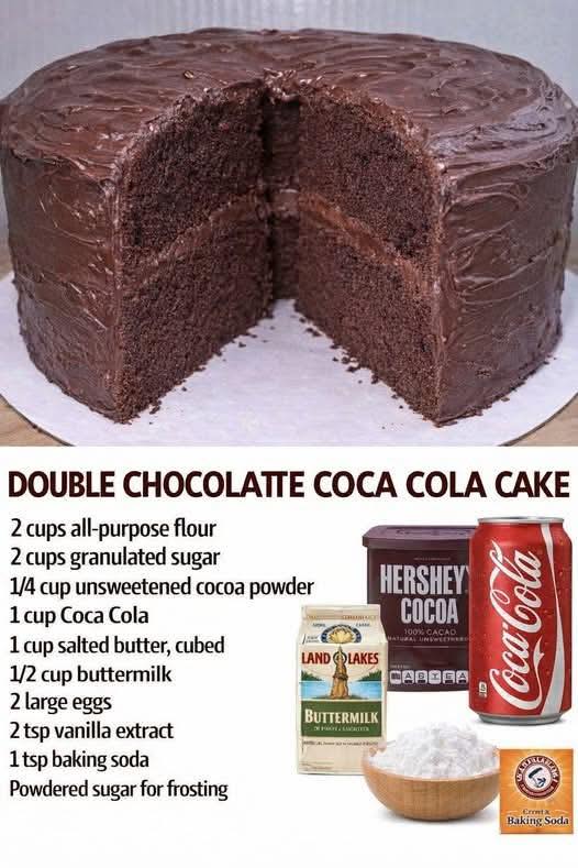 Double Chocolate Coca-Cola Cake
