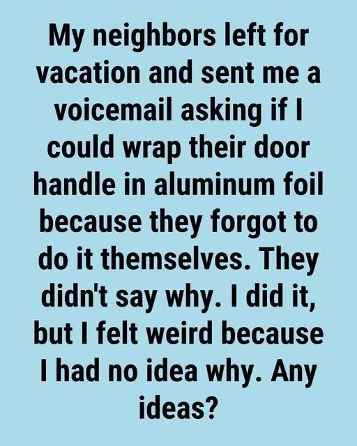 Wrap Aluminum Foil Around Your Door Handle Before Bed — A Surprisingly Effective Security Trick