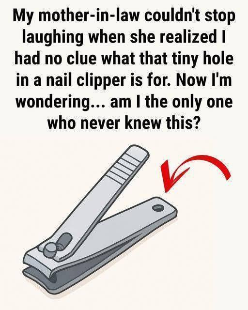 The “small round hole” on the nail clipper has special and powerful uses!!!