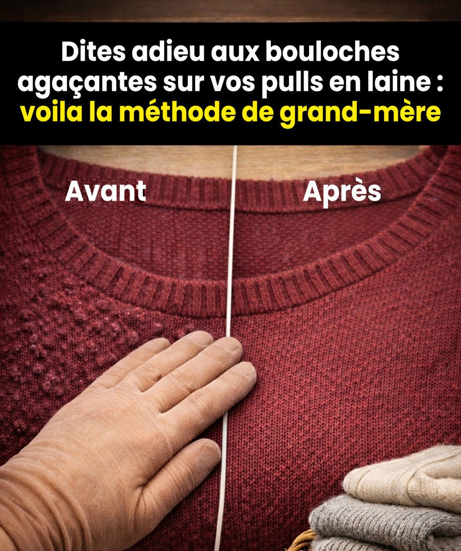 La méthode infaillible pour faire disparaître ces petits points disgracieux sur les pulls en laine