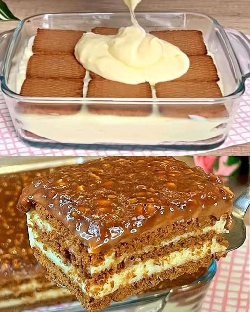 Gâteau de biscuits sans cuisson la recette d’un gâteau facile et délicieux.