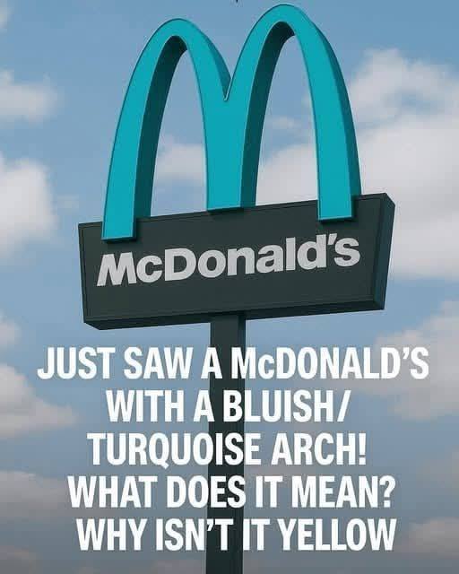 Why One McDonalds Has Turquoise Arches! – Story Of The Day!wwww