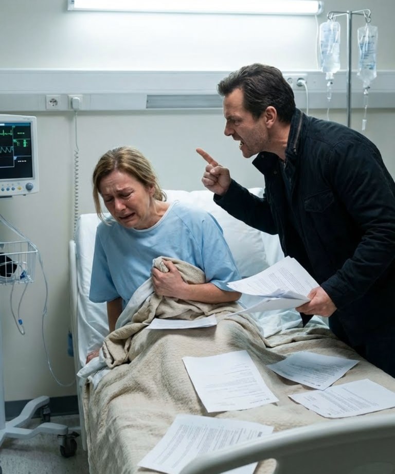 My husband thought I was just a broke housewife. He cheated on me with my employee and even stole from me. But the day he learned I had inherited  million, he handed me divorce papers right in my hospital bed. In court, my lawyer revealed the one secret I’d kept for eight years—and it changed everything.