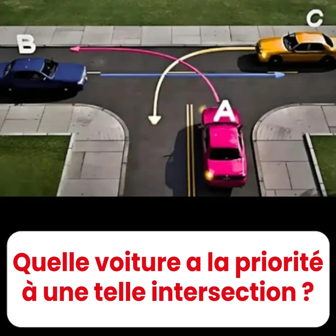 Quelle voiture a la priorité dans ce type d’intersection ? Peu de conducteurs connaissent la bonne réponse