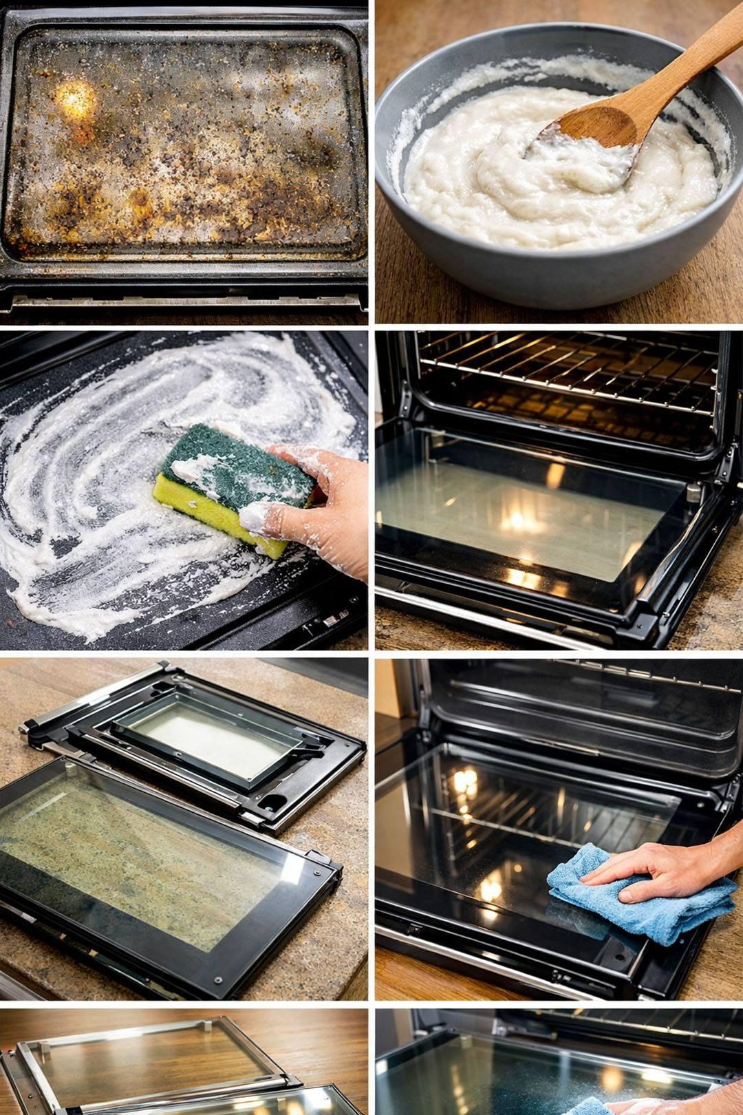 Dirty oven glass: the natural solution to make it shiny and clean as before
