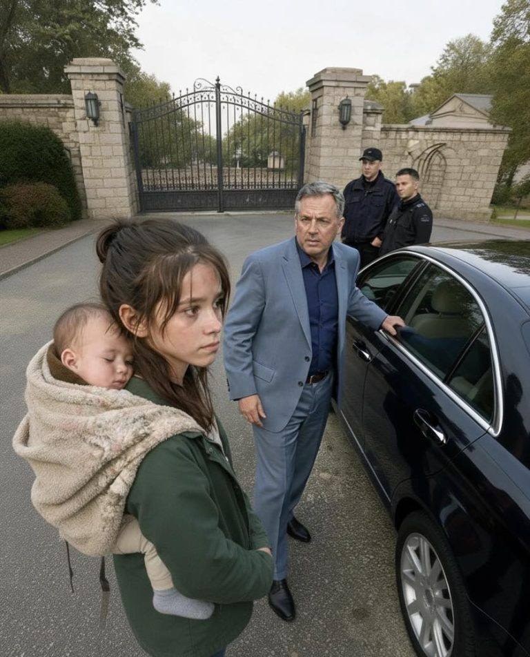 A Billionaire Was About to Ignore a Begging Girl at His Iron Gates — “Sir… Do You Need a Maid? My Baby Sister Hasn’t Eaten,” She Whispered — Yet One Faint Mark on Her Neck Stopped Him Cold and Revealed a Lost Family No Money Could Replace “Sir… are you looking for a maid? I